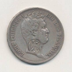 5 Francs Louis philippe I - 1831 A Paris avec contremarque aigle Napoléonien