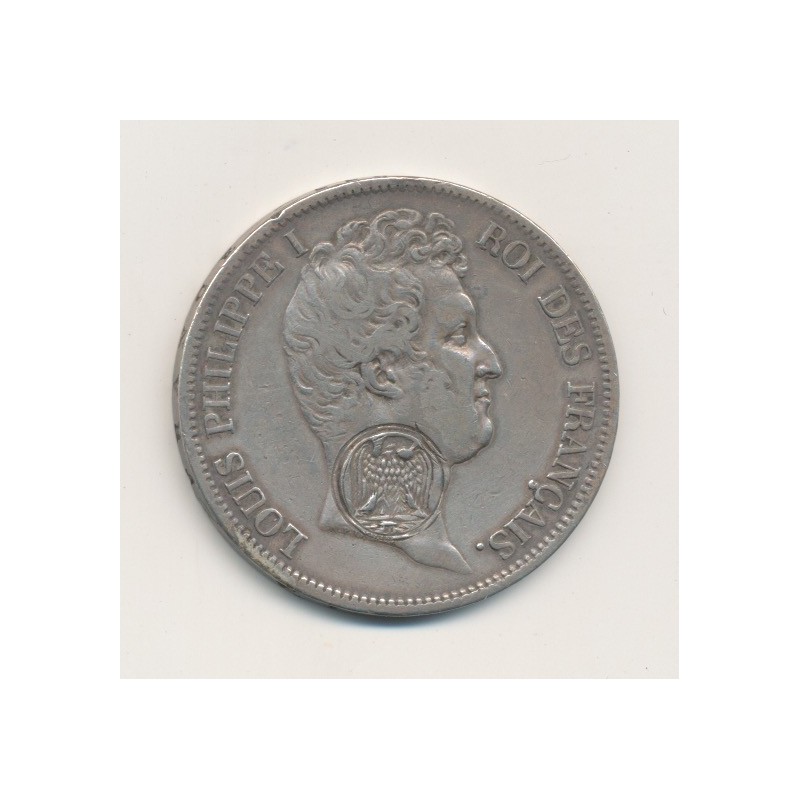 5 Francs Louis philippe I - 1831 A Paris avec contremarque aigle Napoléonien