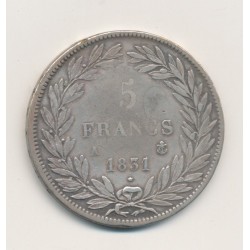 5 Francs Louis philippe I - 1831 A Paris avec contremarque aigle Napoléonien 2