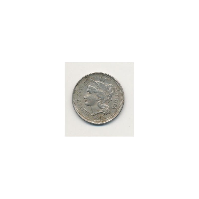 Etats-Unis - 3 Cents 1866