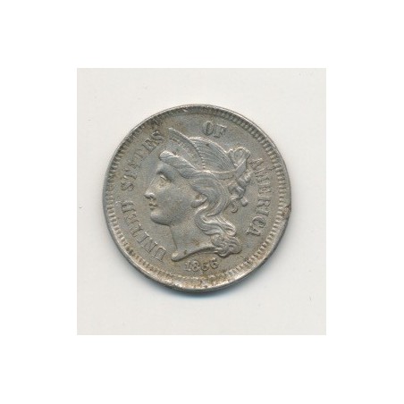 Etats-Unis - 3 Cents 1866