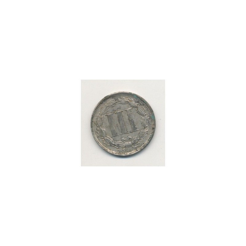 Etats-Unis - 3 Cents 1866