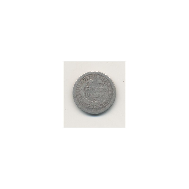 Etats-Unis - 1/2 Dime 1853 O - Nouvelle Orléans