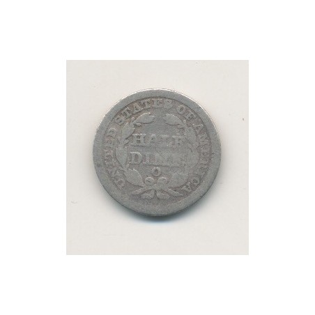 Etats-Unis - 1/2 Dime 1853 O - Nouvelle Orléans
