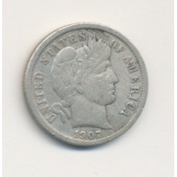 Etats-Unis - 1 Dime 1907 O - Nouvelle Orléans