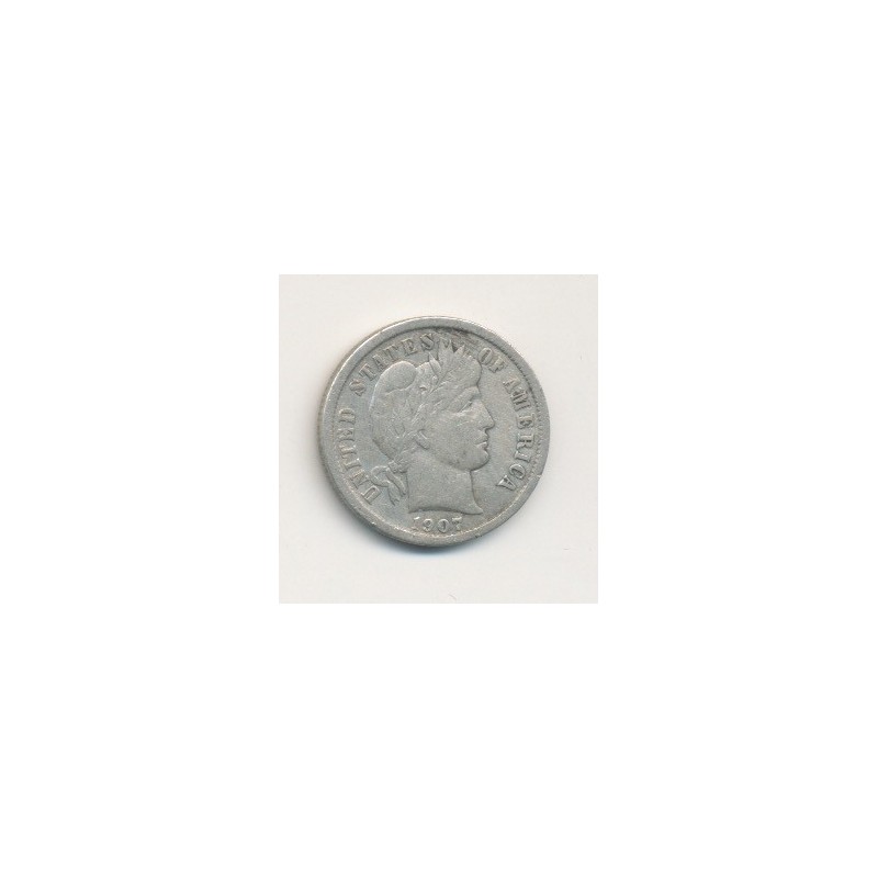 Etats-Unis - 1 Dime 1907 O - Nouvelle Orléans