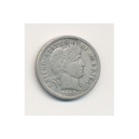 Etats-Unis - 1 Dime 1907 O - Nouvelle Orléans