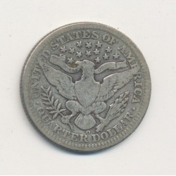 Etats-Unis - 1/4 Dollar 1908 O - Nouvelle Orléans 2