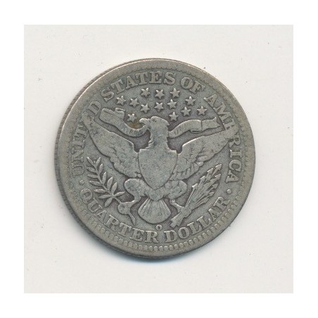 Etats-Unis - 1/4 Dollar 1908 O - Nouvelle Orléans