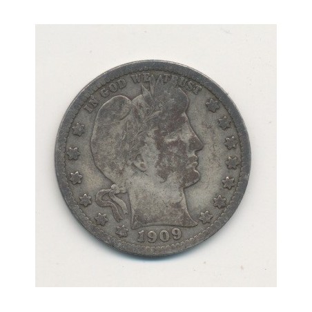 Etats-Unis - 1/4 Dollar Dollar 1909