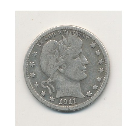 Etats-Unis - 1/4 Dollar 1911 S - San Francisco