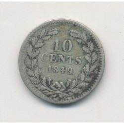 Hollande - 10 Cents 1849  2