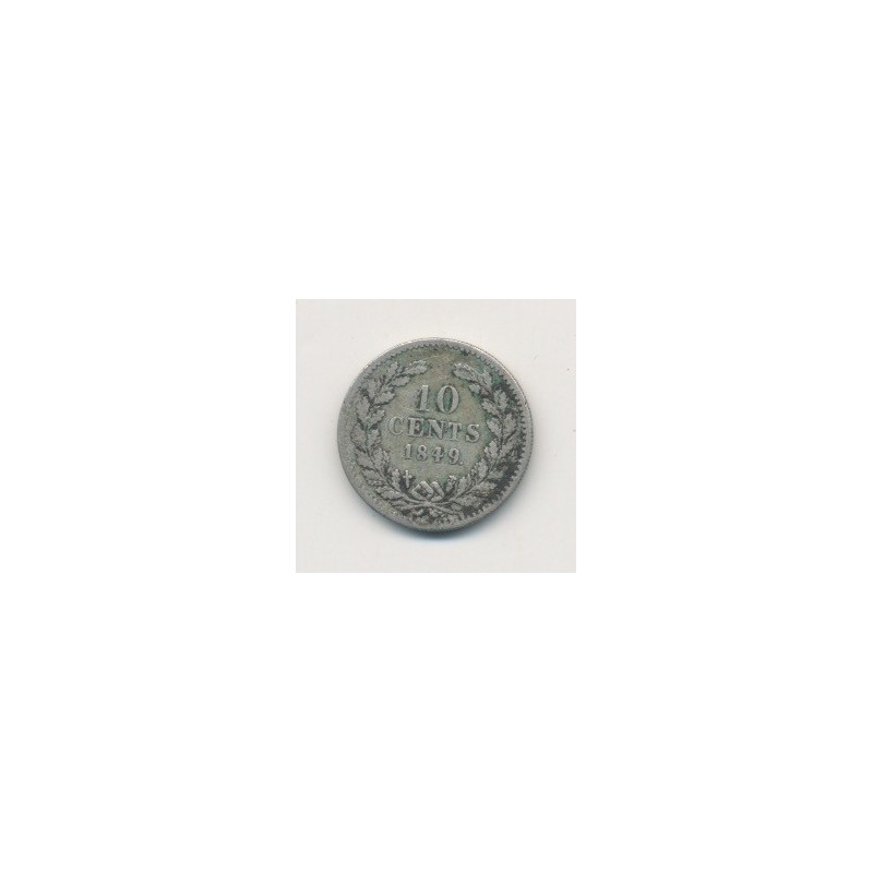 Hollande - 10 Cents 1849 