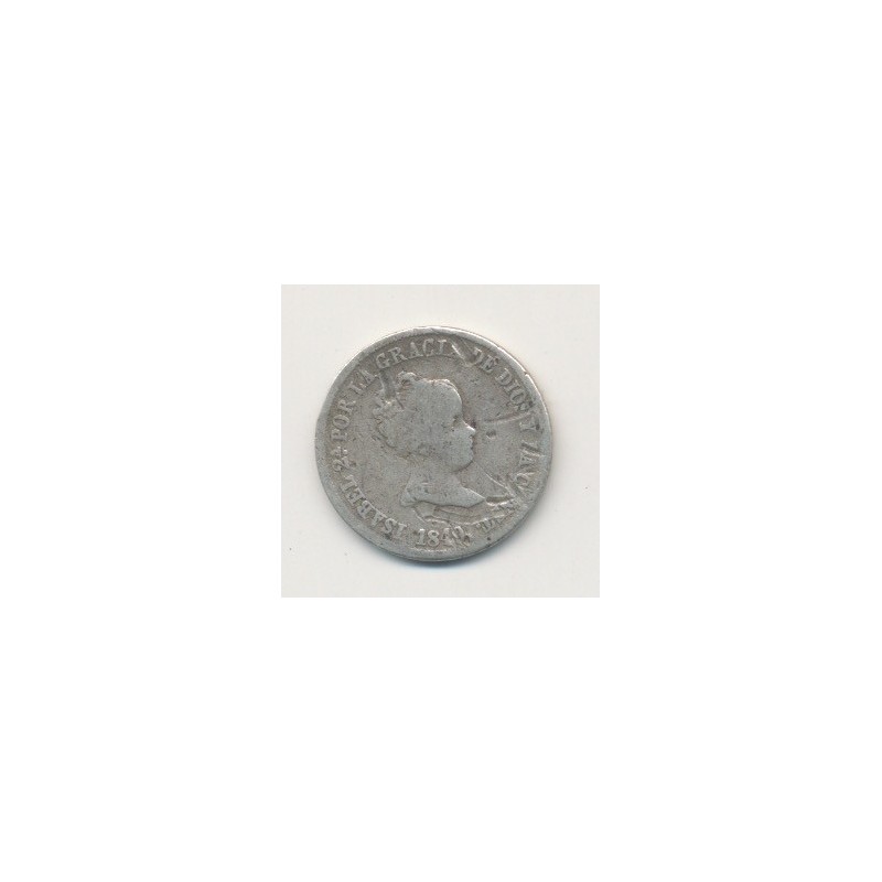 Espagne - 2 Reales 1849 CL - Isabelle II
