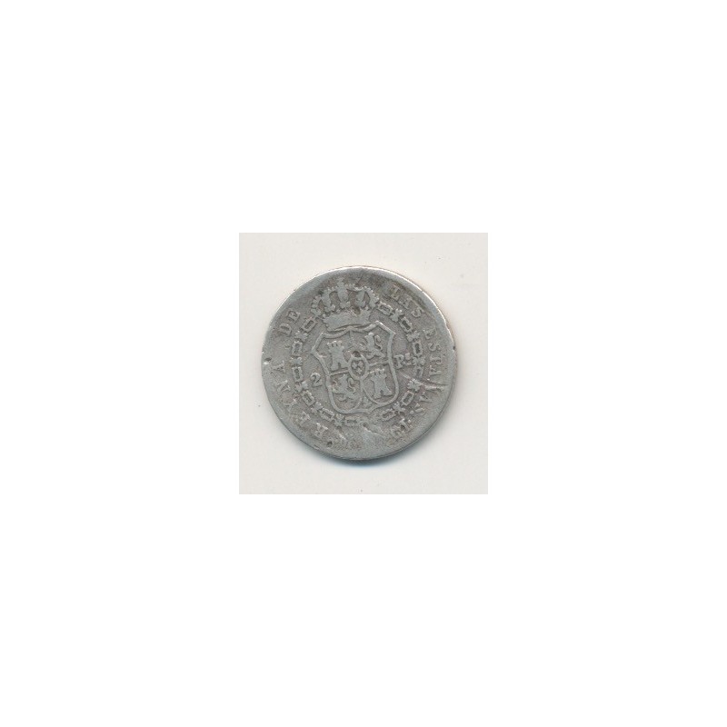 Espagne - 2 Reales 1849 CL - Isabelle II