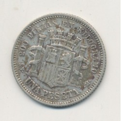 Espagne - 1 Peseta 1869 2