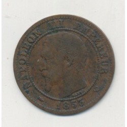 2 centimes Napoléon III - 1853 W Lille - Tête nue