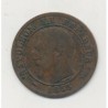 2 centimes Napoléon III - 1853 W Lille - Tête nue