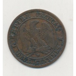 2 centimes Napoléon III - 1853 W Lille - Tête nue 2