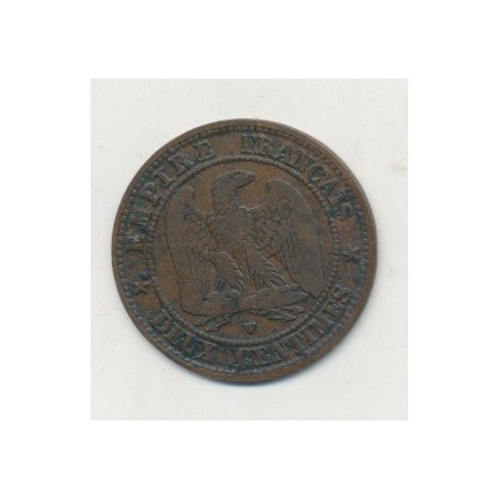 2 centimes Napoléon III - 1853 W Lille - Tête nue