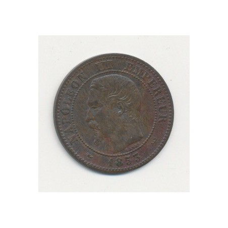 2 centimes Napoléon III - 1853 W Lille - Tête nue
