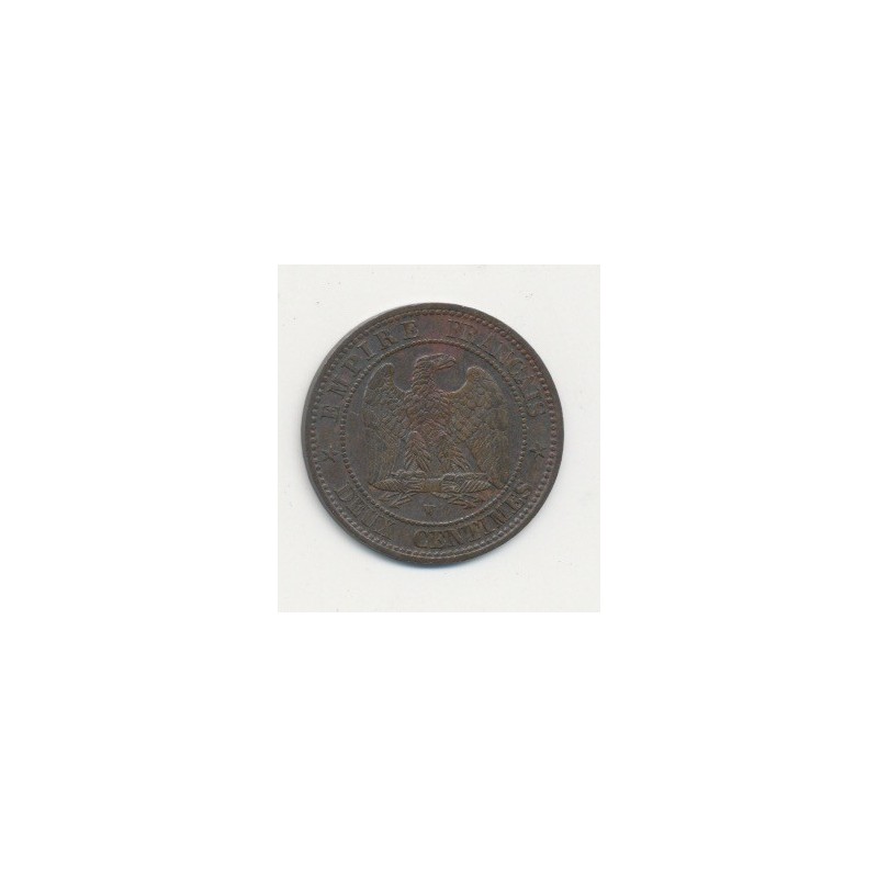 2 centimes Napoléon III - 1853 W Lille - Tête nue