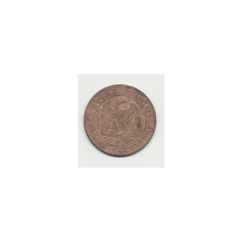 2 centimes Napoléon III - 1857 D Lyon ( petit d ) - Tête nue