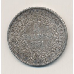 5 Francs Cérès - 1851 A Paris - 2e République 2