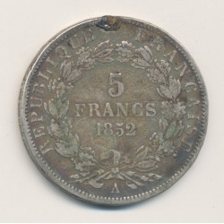 5 Francs Louis Napoléon Bonaparte - 1852 A Paris 2