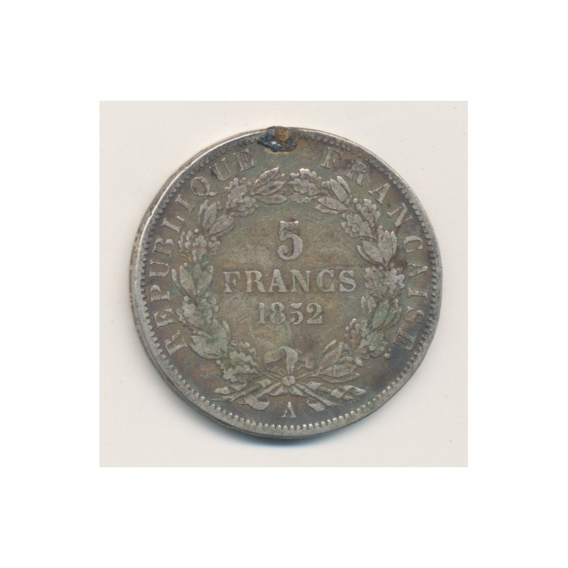 5 Francs Louis Napoléon Bonaparte - 1852 A Paris
