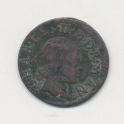 Charles II de gonzague - Denier 1653 - Ardennes