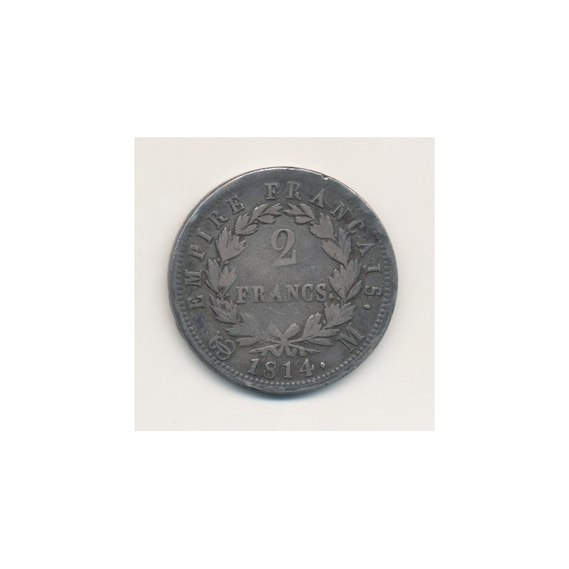 Napoléon empereur - 2 Francs - 1814 M Toulouse