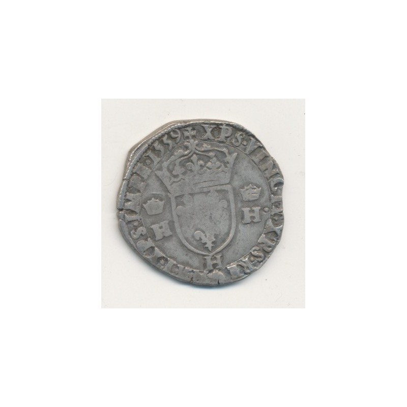 Henri II - Teston - 1559 H La Rochelle