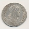 Louis XIV - 1/2 écu mèche longue - 1652 H La Rochelle