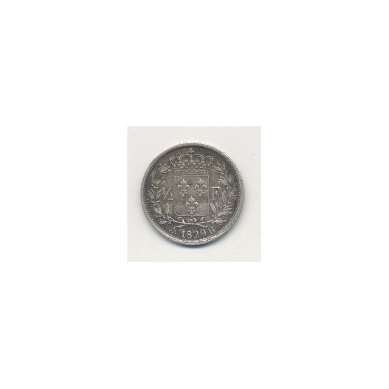 1/2 Franc Charles X - 1829 H La Rochelle