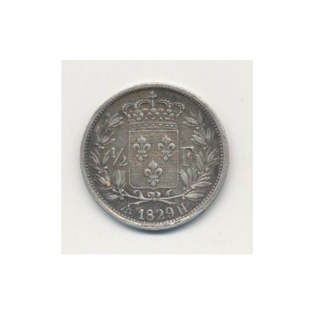 1/2 Franc Charles X - 1829 H La Rochelle