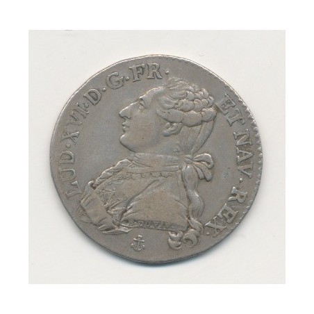 Louis XVI - 1/5 écu - 1788 H La Rochelle