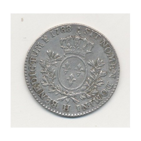 Louis XVI - 1/5 écu - 1788 H La Rochelle