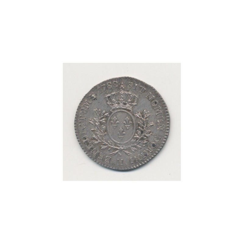 Louis XVI - 1/5 écu - 1788 H La Rochelle