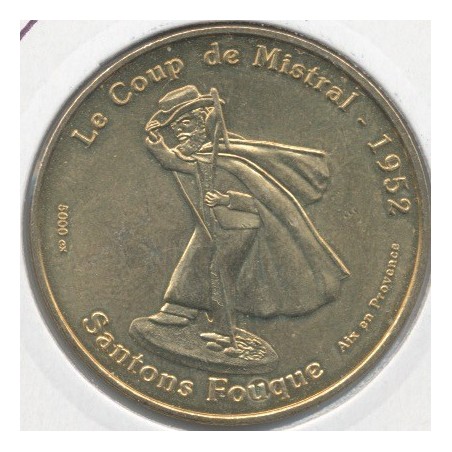 Dept 13 - santons Fouque N°1 - le coup de mistral - 2009 - aix en provence