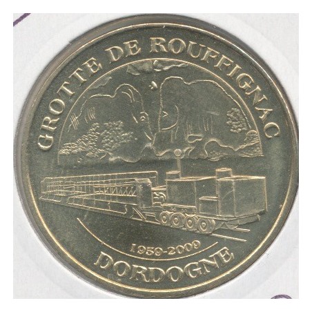 Dept24 - Grotte de Rouffignac N°4 - 2009 - les 2 mammouths et le train