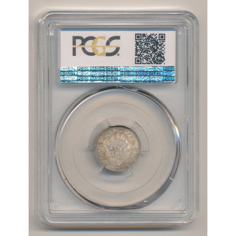 PCGS MS64 83501787 - 50 centimes Napoléon III - 1858 A Paris - Tête nue