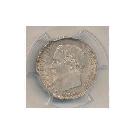 PCGS MS64 83501787 - 50 centimes Napoléon III - 1858 A Paris - Tête nue