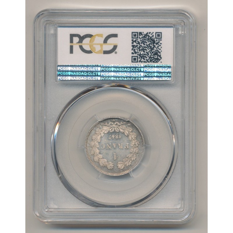 Louis Philippe I - 1 Franc - 1847 A Paris - PCGS MS64 83615794