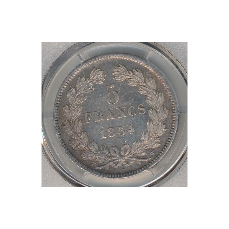 5 Francs Louis philippe I - 1834 W Lille - PCGS MS62 83615787