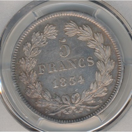 5 Francs Louis philippe I - 1834 W Lille - PCGS MS62 83615787