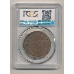 Siège d'Anvers - 10 centimes 1814 R - Louis XVIII - PCGS MS62BN 83644759 2