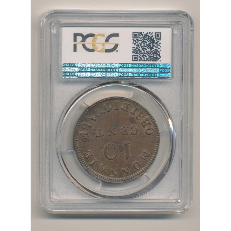 Siège d'Anvers - 10 centimes 1814 R - Louis XVIII - PCGS MS62BN 83644759