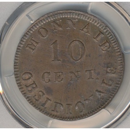 Siège d'Anvers - 10 centimes 1814 R - Louis XVIII - PCGS MS62BN 83644759