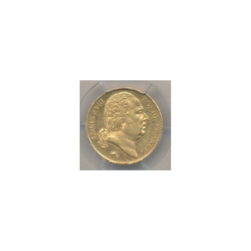 Louis XVIII - 20 Francs Or - 1817 A Paris - Buste nu - PCGS MS62 83649926